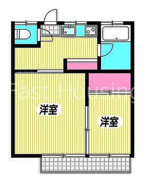 東京都杉並区高井戸東２丁目(賃貸マンション2K・2階・22.70㎡)の写真 その2