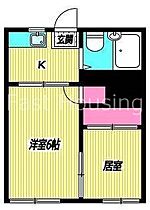 東京都杉並区桃井１丁目（賃貸アパート2K・2階・23.00㎡） その2