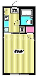 京王井の頭線 高井戸駅 徒歩5分の賃貸アパート 2階1Kの間取り