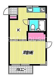 間取図画像 1K
