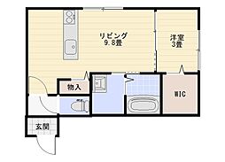 LaughRela(ラフリラ) 1LDKの間取図画像