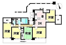 ライオンズマンション小作 5DKの間取図画像