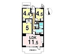 ダイアパレス青梅新町 3LDKの間取図画像