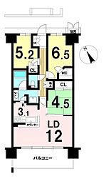 カサーレ青梅末広町 3LDKの間取図画像