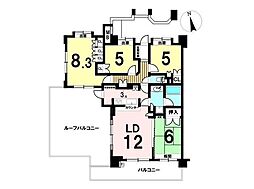 コンファーレ河辺プレシエール 4LDKの間取図画像