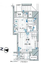 アーバイル池袋イースト 1Kの間取図画像