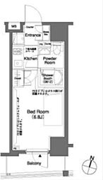 ParkCube笹塚 1Kの間取図画像