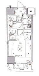 セジョリ上野 1Kの間取図画像