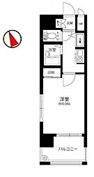 ヴィア・シテラ赤坂 1Kの間取図画像