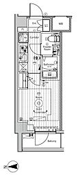 ヴォーガコルテ西川口ステーションスクエア 1Kの間取図画像