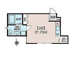 MOVE西葛西 1Kの間取図画像
