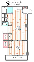 間取図画像 1LDK