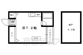 フラット・ユー 208 ｜ 京都府京都市北区平野上八丁柳町（賃貸アパート1R・2階・25.00㎡） その2