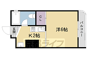 京都府京都市左京区浄土寺馬場町（賃貸マンション1K・2階・20.00㎡） その2