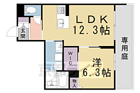 ＨＡＢＩＴＥＲ　御所西（アビテ　ゴショニシ） 103 ｜ 京都府京都市上京区小川通出水上る茶屋町（賃貸マンション1LDK・1階・47.01㎡） その2