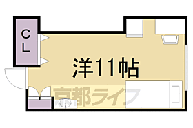 京都府京都市左京区北白川山田町（賃貸マンション1R・2階・17.37㎡） その2