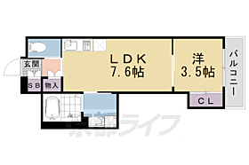 アクアプレイス京都聚楽第 304 ｜ 京都府京都市上京区浄福寺通中立売上る新桝屋町（賃貸マンション1LDK・3階・27.90㎡） その2