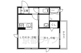 京都府京都市左京区岩倉中町（賃貸アパート1LDK・1階・36.00㎡） その2