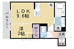 （仮称）北区上賀茂朝露ヶ原町 103 1階1LDKの間取り