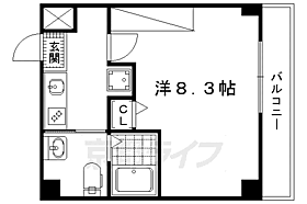 サントス北野 401 ｜ 京都府京都市上京区一条通御前通西入下る大東町（賃貸マンション1K・4階・23.40㎡） その2