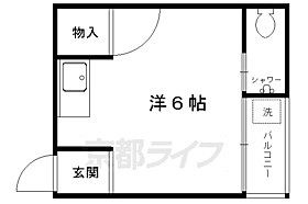 京都府京都市左京区松ケ崎杉ケ海道町（賃貸マンション1R・1階・17.00㎡） その2