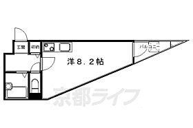 京都府京都市左京区田中関田町（賃貸マンション1K・3階・21.00㎡） その2