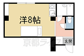 京都府京都市左京区田中門前町（賃貸マンション1R・3階・28.32㎡） その2