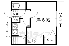 京都府京都市左京区一乗寺葉山町（賃貸アパート1R・1階・20.10㎡） その2