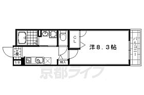 京都府京都市左京区松ケ崎杉ケ海道町（賃貸アパート1K・2階・28.50㎡） その2