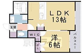 プランドール大宮 306 ｜ 京都府京都市北区大宮西小野堀町（賃貸マンション1LDK・3階・44.63㎡） その2