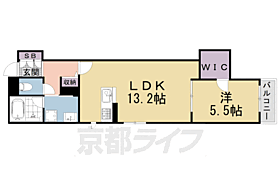 京都府京都市左京区聖護院蓮華蔵町（賃貸アパート1LDK・1階・47.28㎡） その2