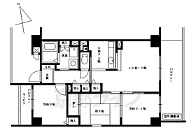 京都府京都市中京区西洞院通錦小路上る古西町（賃貸マンション3LDK・4階・67.36㎡） その2