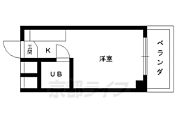 Vivace 1Kの間取図画像