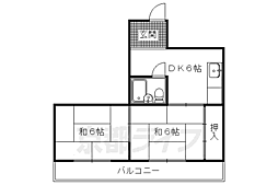 間取図画像 2DK