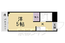 ハイツ協栄 1階1Kの間取り