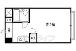 ＫＴマンション 1階1Kの間取り