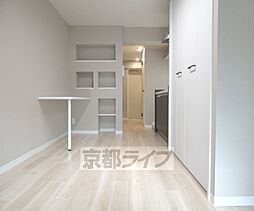 京福電気鉄道北野線 北野白梅町駅 徒歩15分の賃貸マンション 4階ワンルームのリビング/ダイニング