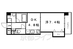 叡山電鉄叡山本線 一乗寺駅 徒歩3分の賃貸マンション 1階1DKの間取り