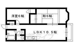 Lアポルテ 2LDKの間取図画像