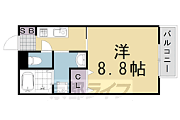 アーベルハイム 1Kの間取図画像