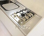 便利な2口コンロ付