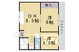 メーゾンヴィオレット 2DKの間取図画像