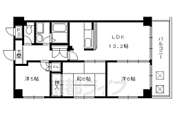 サウスビン 3LDKの間取図画像