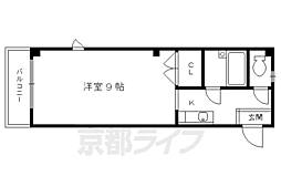 ハウスオブローズ 1Kの間取図画像