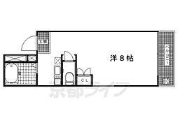 カーサヴェルデ 1Kの間取図画像