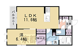 PlumBase 1LDKの間取図画像