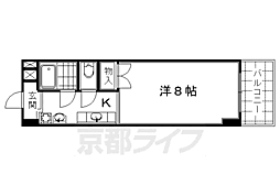 セント吉翔 1Kの間取図画像