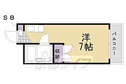 エルモハイツ 1Kの間取図画像