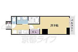 グランレブリーカツラ 1Kの間取図画像