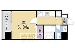 グランドパレス西大路 1Kの間取図画像